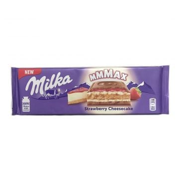 Milka Chocolate Strawberry Cheesecake 300g