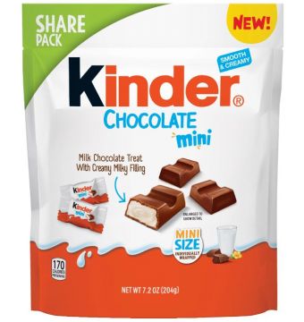 KINDER CHOCOLATE MINI SHARE PACK 204gr