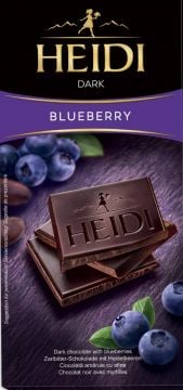 HEIDI Dark Chocolate with Blueberry 80g.
