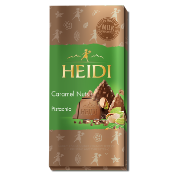 HEIDI Milk Chocolate Caramel Nuts Pistachio 80g