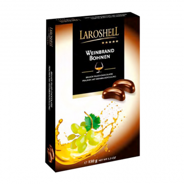 Laroshell Liqueur Chocolate Box (Weinbrand Bohnen) 150g 