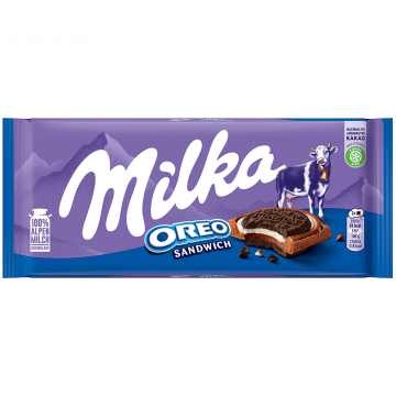 Milka Oreo Sandwich Chocolate 92g