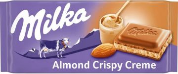 Milka Almond Crispy Cream Chocolate 90g
