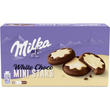 MILKA WHITE Choco Mini Stars 150g