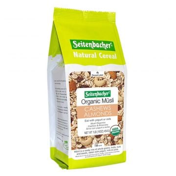 Seitenbacher Organic Muesli with Cashews & Almonds 454g