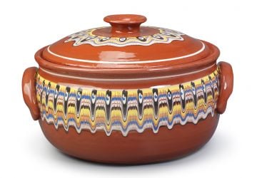 Clay Cooking Pot Traditional Red 6L