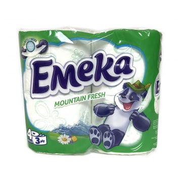 EMEKA Scented Toilet Paper Mountain Fresh (3-ply) 4rolls x 17.6m