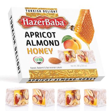 Hazer Baba Apricot - Almond - Honey Turkish Delight 250g