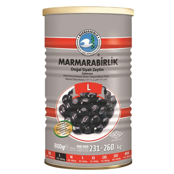 Marmarabirlik Black Olives Hiper (can) 800g