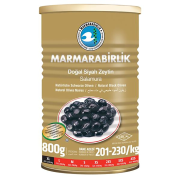 Marmarabirlik Black Olives Mega Can 800g