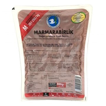 Marmarabirlik Gemlik Black Olives Super (M) 800g