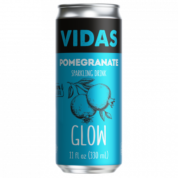 VIDAS Fine Sparkling Pomegranate & Black Cumin Drink (GLOW) 330ml