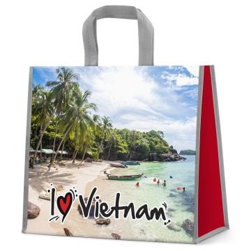 I Love Vietnam Reusable Shopping Bag (Beach)