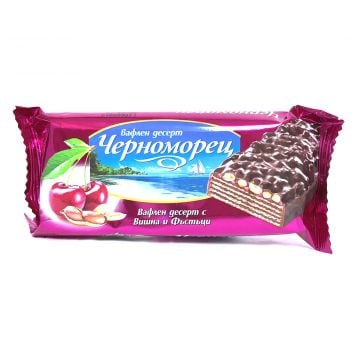 Wafer Chernomorets with Sour Cherry & Peanuts 75g